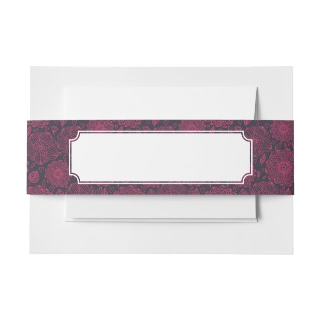 Bandeau De Faire-part Motif floral 5 (Devant Example)