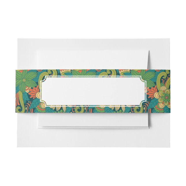 Bandeau De Faire-part Motif floral d'été (Devant Example)