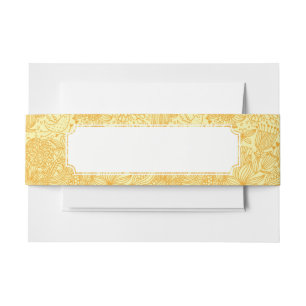 Bandeau De Faire-part Motif floral d'été dans des couleurs chaudes