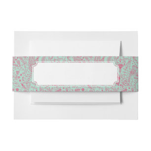 Bandeau De Faire-part Motif floral mignon d'été