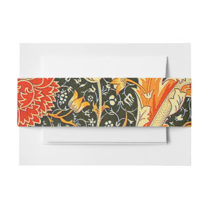 Bandeau De Faire-part Motif floral vintage William Morris Cray