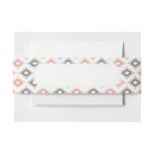 Bandeau De Faire-part Motif géométrique dans le style aztèque (Devant Example)
