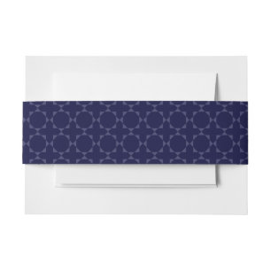Bandeau De Faire-part Motif géométrique islamique bleu foncé