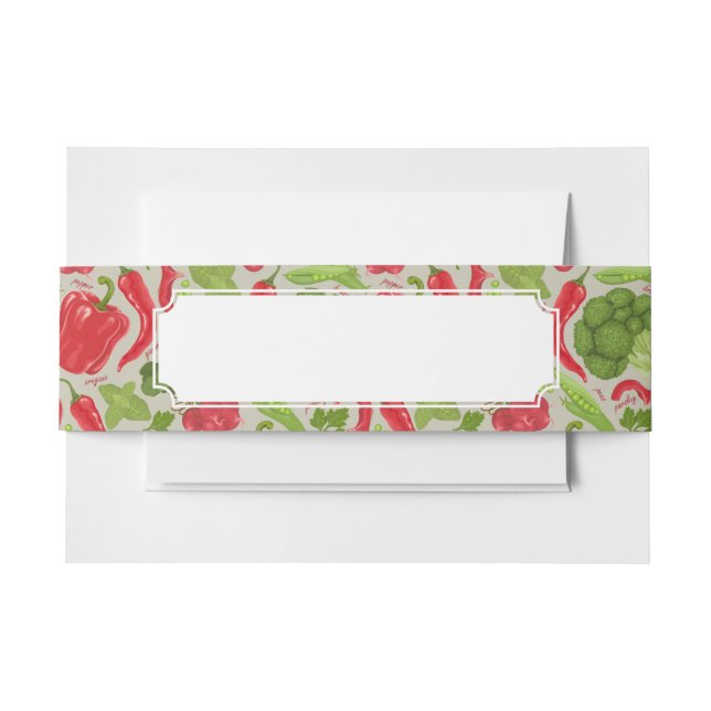 Bandeau De Faire-part Motif lumineux des légumes frais (Devant Example)