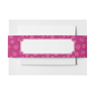 Bandeau De Faire-part Motif magenta de baie