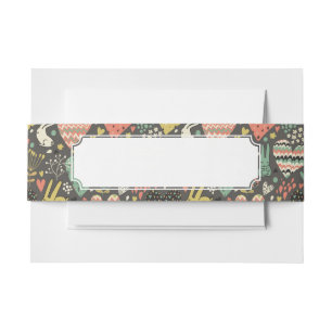 Bandeau De Faire-part Motif mignon de lapins d'amour avec des coeurs