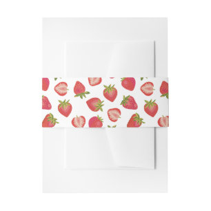 Bandeau De Faire-part Motif mûre fraise