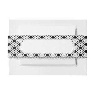 Bandeau De Faire-part Motif rayé de plaid