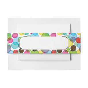 Bandeau De Faire-part Motif rond 2 d'enfants de bulles