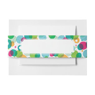 Bandeau De Faire-part Motif rond d'enfants de bulles