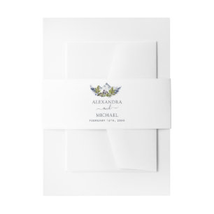 Bandeau De Faire-part Mountain Rustic Watercolor Mariage