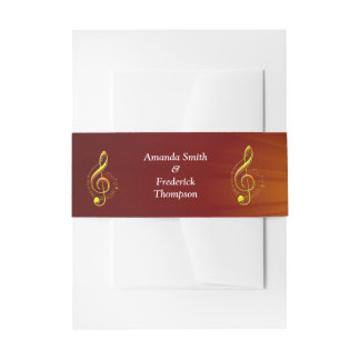 Bandeau De Faire-part Music Lovers Celebration Themes