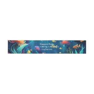 Bandeau De Faire-part Nerina – La douce sirène des rêves de corail.