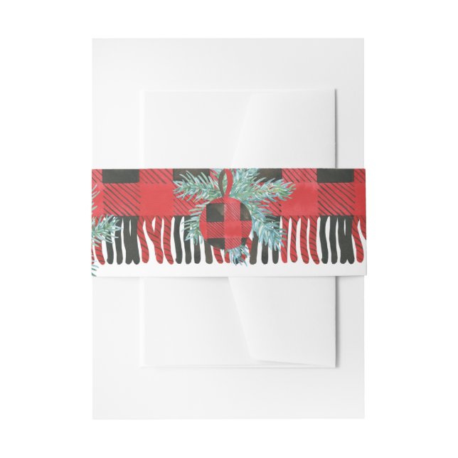 Bandeau De Faire-part Noël de Buffalo Plaid (Devant example)