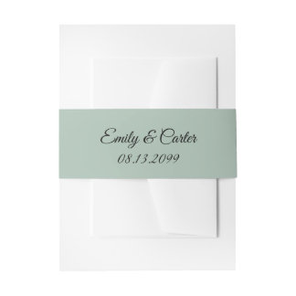 Bandeau De Faire-part Noms et date de la mariée et de la chambre