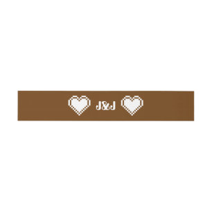 Bandeau De Faire-part Nos Coeurs 8 bits dans le groupe de ventre Invitat