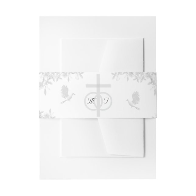 Bandeau De Faire-part Nuptial Unity Invitation Belly Band (Devant example)