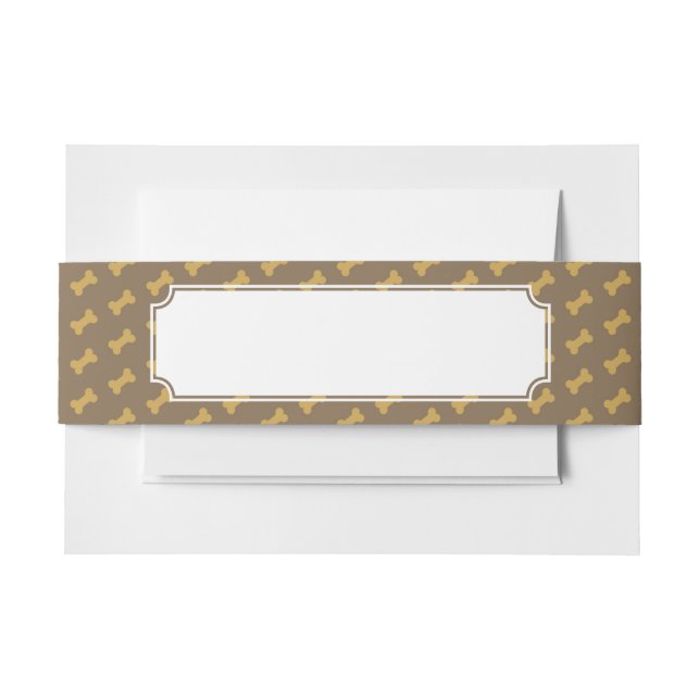 Bandeau De Faire-part os pour la texture de chien (Devant Example)