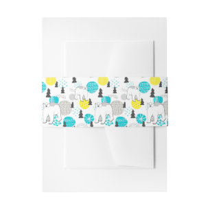 Bandeau De Faire-part Ours polaire