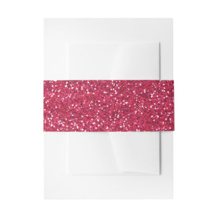 Bandeau De Faire-part Pailleté Rose & Argent Pailleté