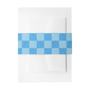 Bandeau De Faire-part Paillettes Vérificateur Bleu