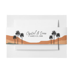 Bandeau De Faire-part Palm Springs Modern Faire-part de mariage Belly Ba