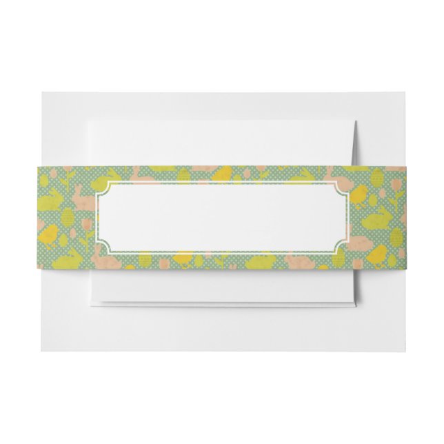 Bandeau De Faire-part Papier peint de Pâques (Devant Example)