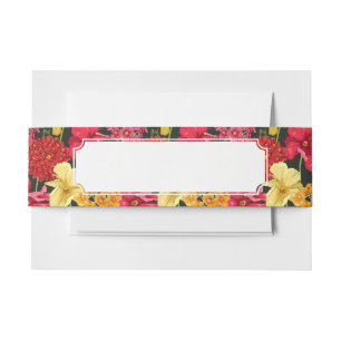Bandeau De Faire-part Papier peint floral dans le style d'aquarelle