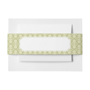 Bandeau De Faire-part Papier peint floral de damassé