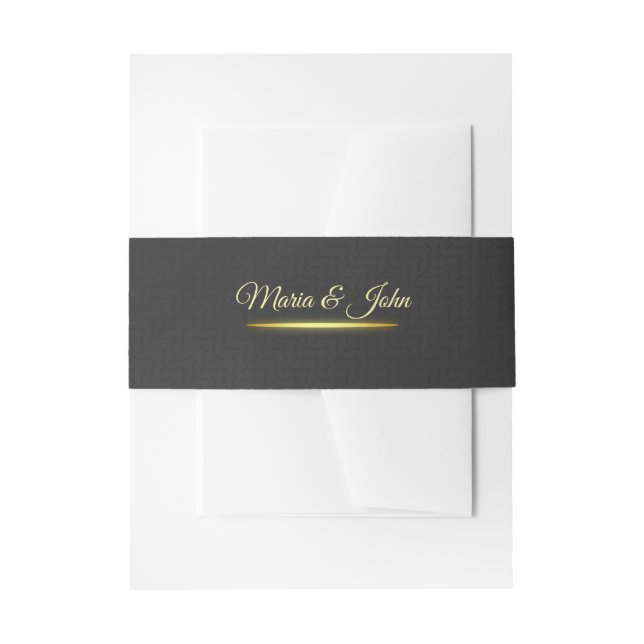 Bandeau De Faire-part papillons Invitation Bande de ventre (Devant example)