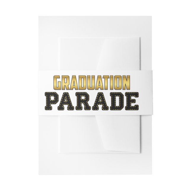 Bandeau De Faire-part Parade Conduite Par Graduation (Devant example)