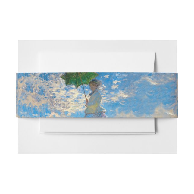 Bandeau De Faire-part Parasol Monet Femme Impressionnisme (Devant Example)