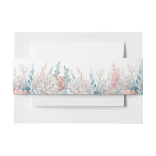 Bandeau De Faire-part Pastel Coral Reef Beach Mariage-