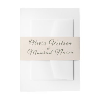 Bandeau De Faire-part Pastel & Gold Floral Wedding Invitation