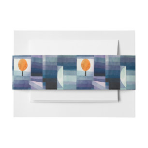 Bandeau De Faire-part Paul Klee Messager de l'automne Bleu Moderne Abstr