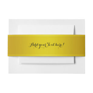 Bandeau De Faire-part Pentes STRIPES - jaune olive + vos idées