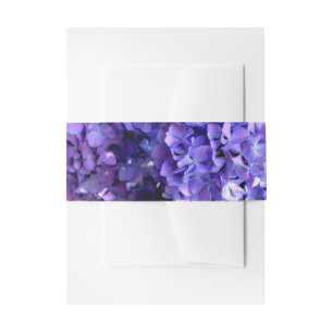 Bandeau De Faire-part Périwinkel hydrangeas fleurs violettes fleurs bleu