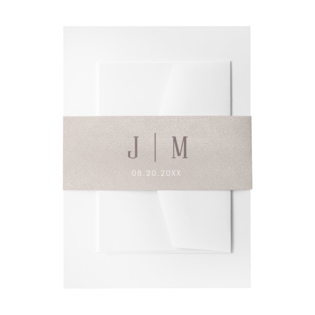 Bandeau De Faire-part perle précieuse | Groupe Belly mariage (Devant example)