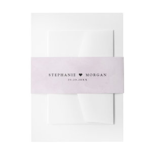 Bandeau De Faire-part Plum violet simple rustique Boho Mariage