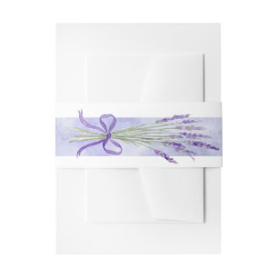 Bandeau De Faire-part Provence Lavande Purple Fleur Mariage Floral