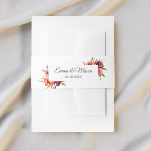 Bandeau De Faire-part Radiant Romance Floral Mariage