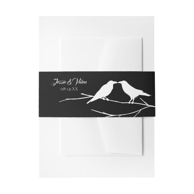 Bandeau De Faire-part Ravens Mariage gothique (Devant example)