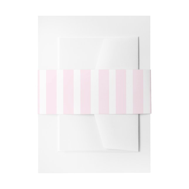 Bandeau De Faire-part Rayé rose clair (Devant example)