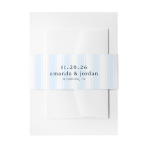 Bandeau De Faire-part Rayures Bleues Calmes