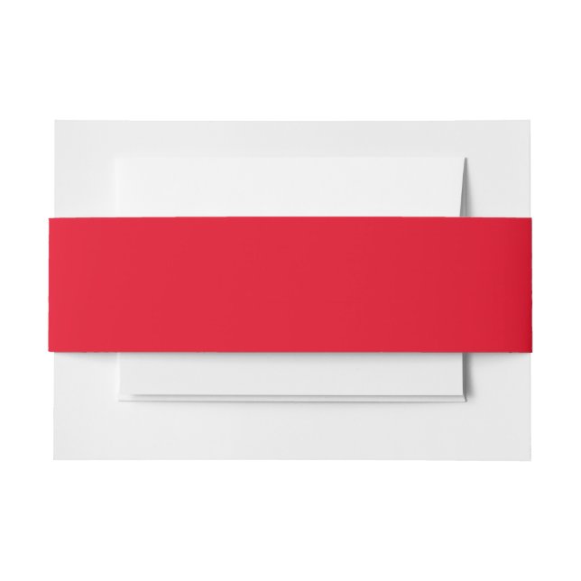 Bandeau De Faire-part Red Retro (Devant Example)