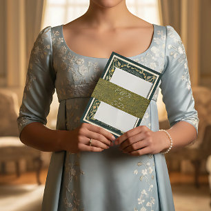Bandeau De Faire-part Regencycore Elégant Formal Anglais Regency mariage