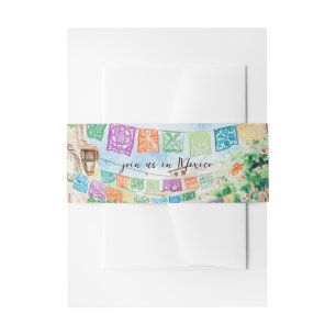 Bandeau De Faire-part Rejoignez-nous au Mexique   Illustration aquarelle