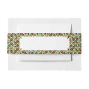 Bandeau De Faire-part Rétro motif géométrique