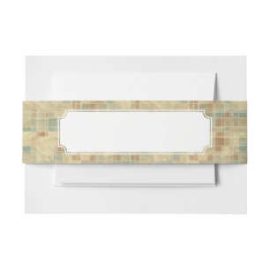 Bandeau De Faire-part Rétro motif géométrique 2