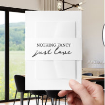 Rien De fantaisie Juste Amour Minimaliste Mariage